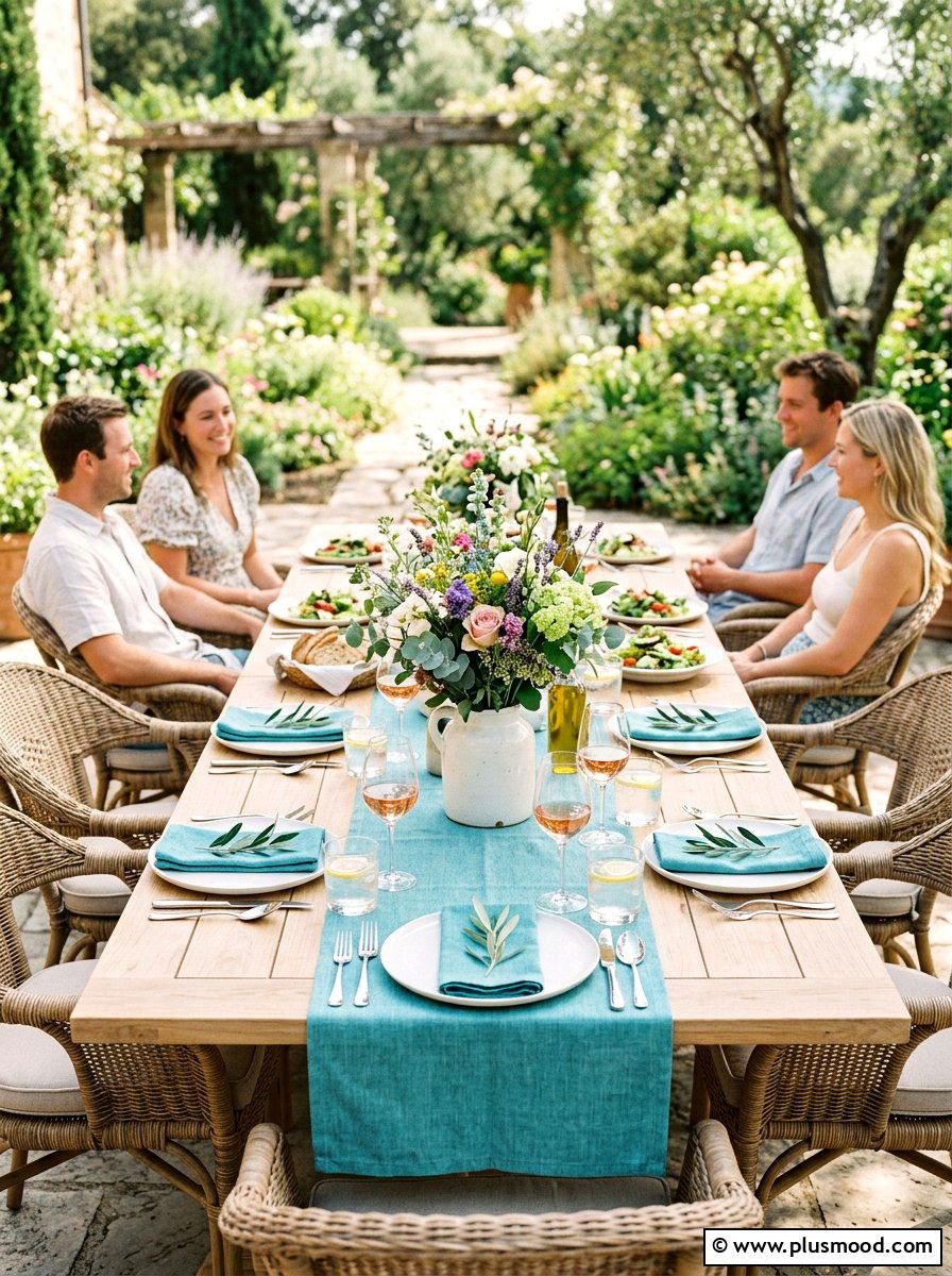 Summer Table Runner - 25 simple summer home decor ideas