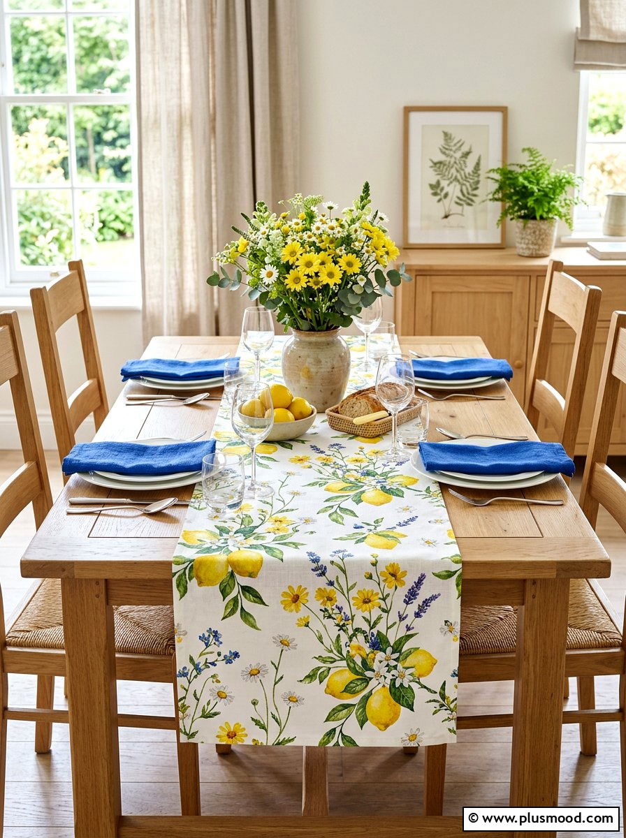 Summer Table Runner - 25 beautiful summer home decor ideas