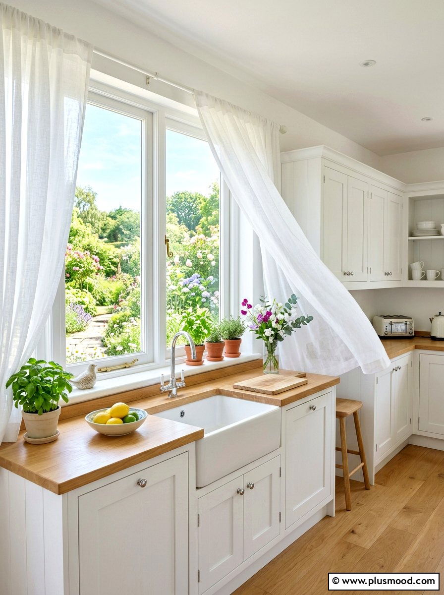 Summer Window Treatments - 25 summer small kitchen decor ideas
