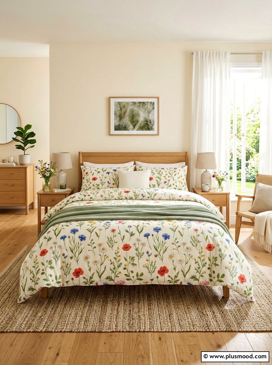 Summer botanical bedding - 25 summer decor ideas with florals