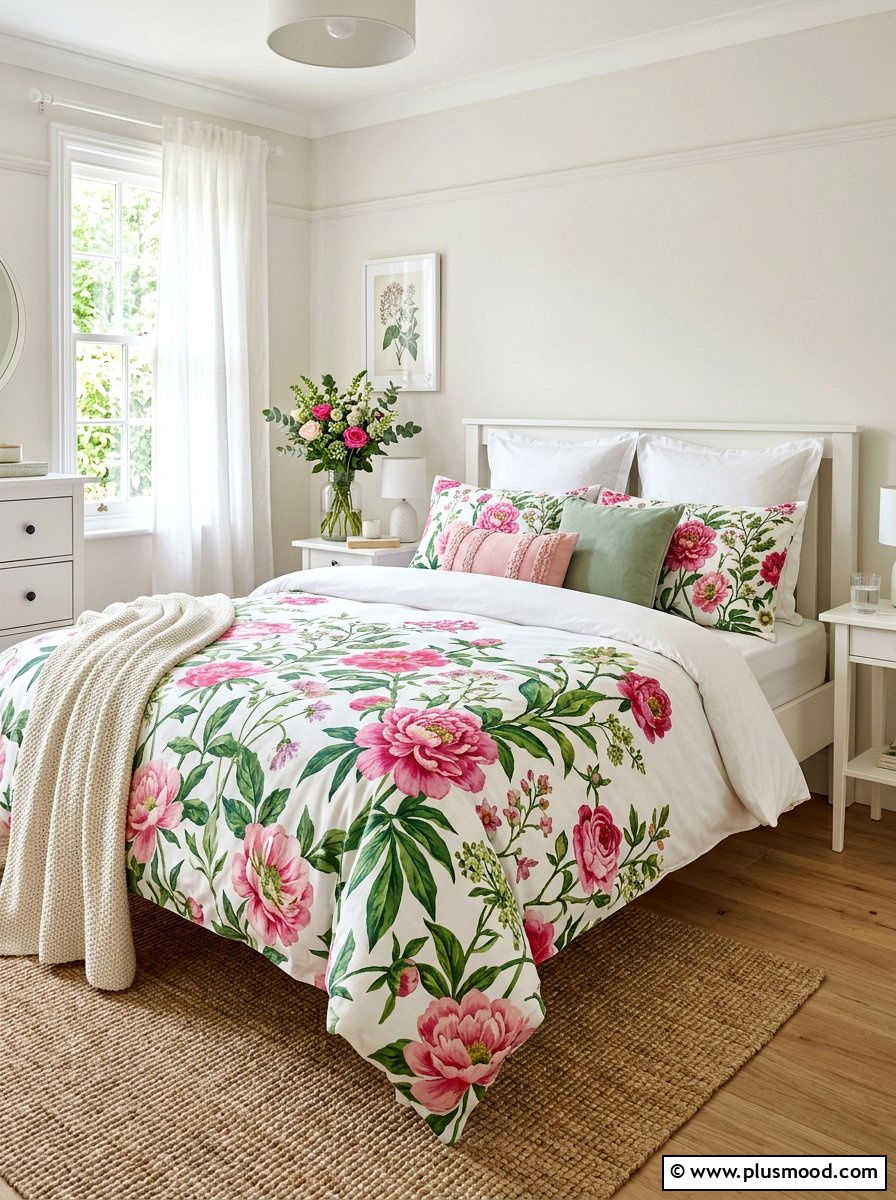 Summer floral duvets - 25 summer bedroom refresh ideas