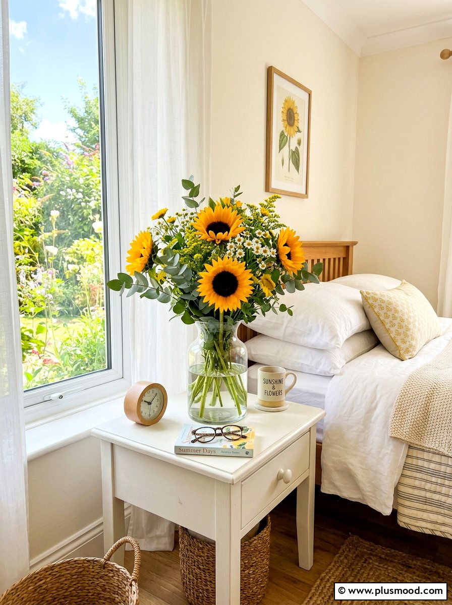Summer flower arrangements - 25 summer bedroom refresh ideas