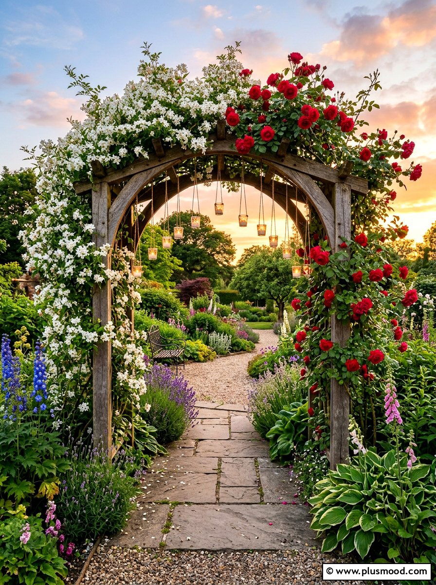 Summer garden arch - 25 late summer party decor ideas