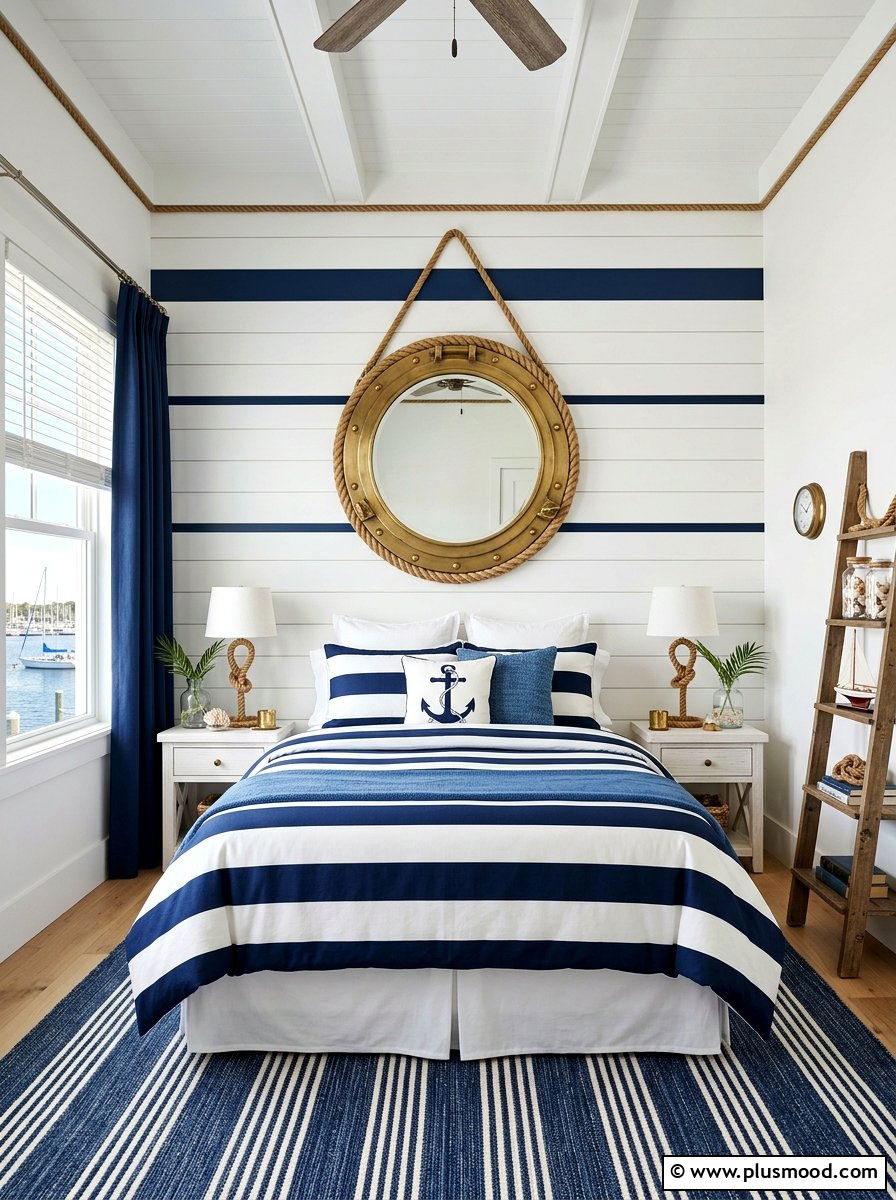 Summer nautical bedroom - 25 summer bedroom refresh ideas