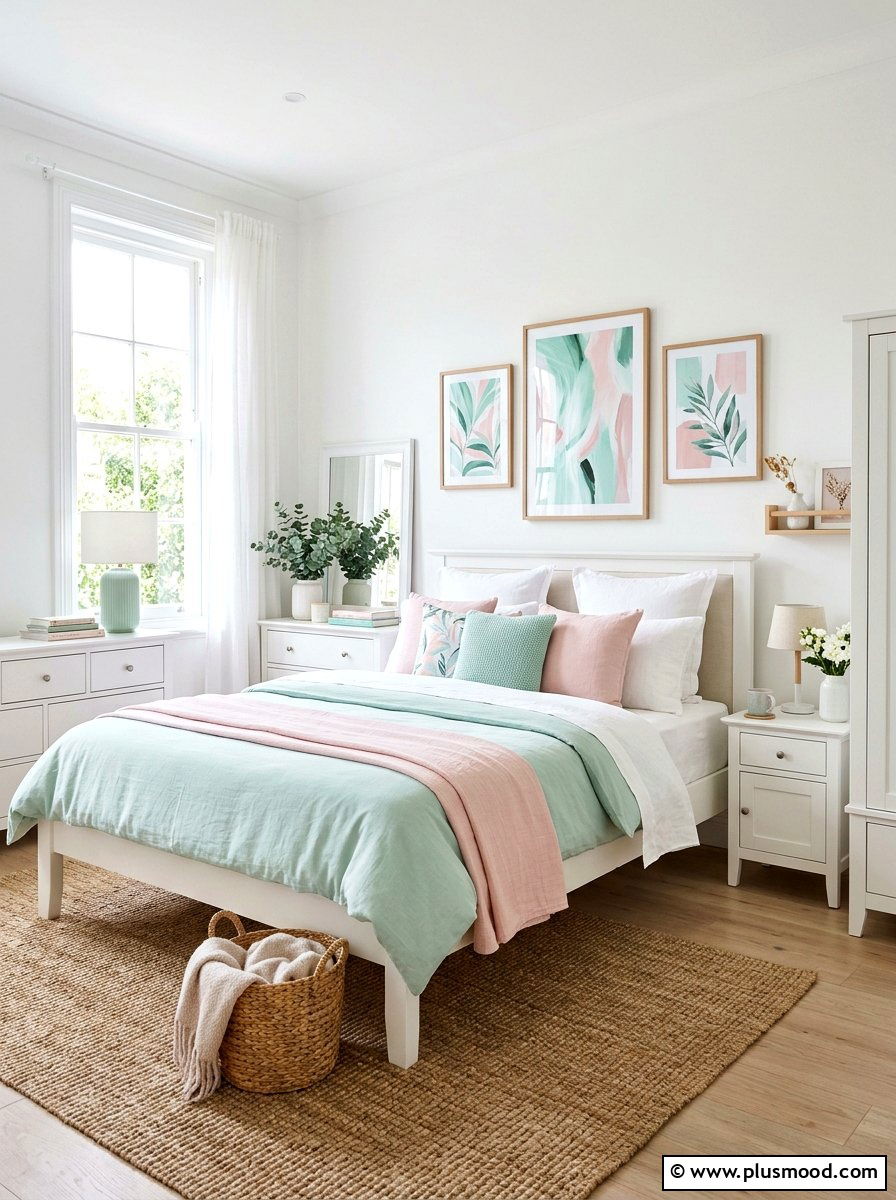 Summer pastel bedroom - 25 summer bedroom refresh ideas
