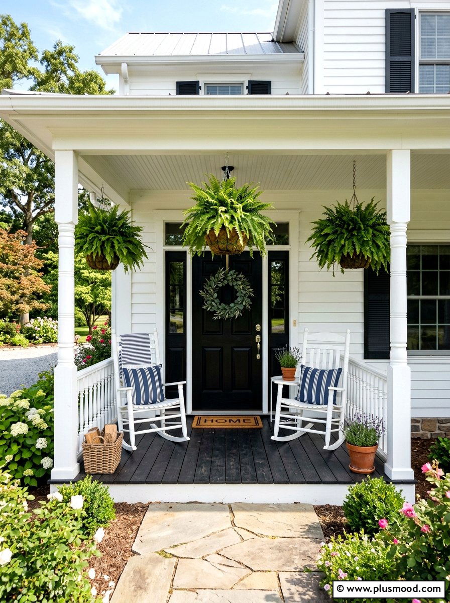 Summer porch rocking chairs - 25 summer farmhouse porch ideas