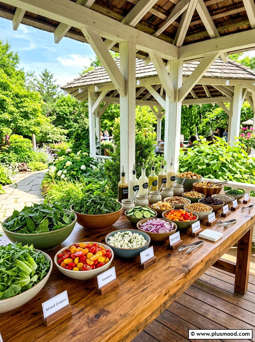 Summer salad bar - 25 summer brunch party ideas for summer