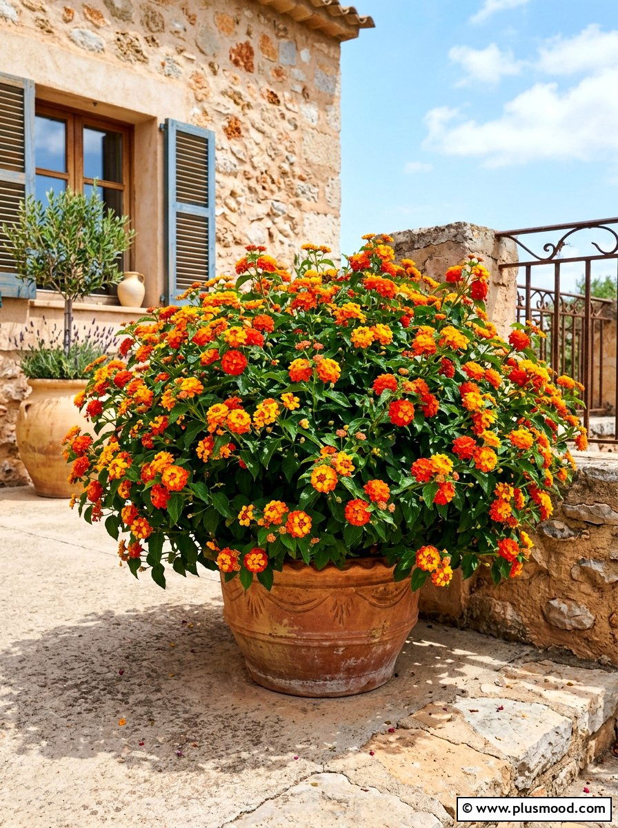 Sun Loving Lantana - 25 summer front porch flower ideas