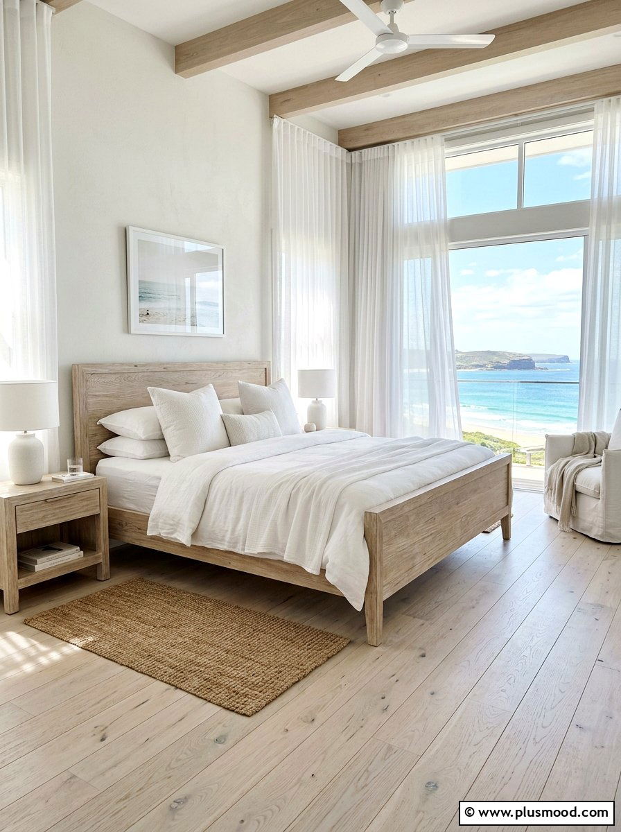 Sun bleached wood coastal bedroom - 25 coastal summer bedroom ideas