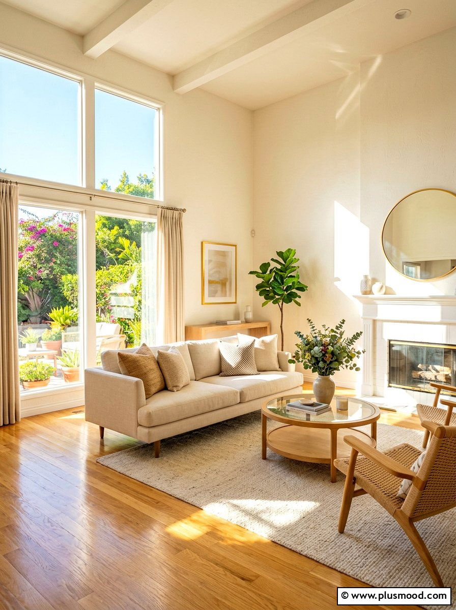 Sun drenched living room - 25 small summer living room ideas