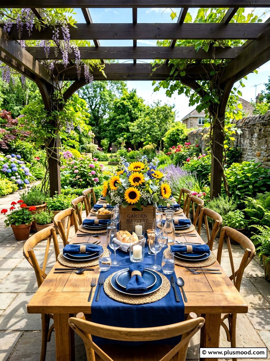 Sunflower Centerpiece Table - 25 late summer tablescape ideas