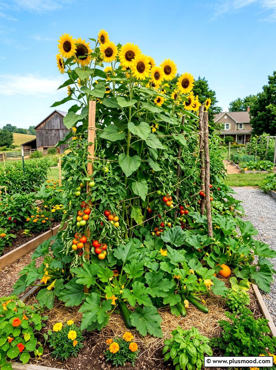 Sunflower Companion Planting - 25 summer sunflower garden ideas