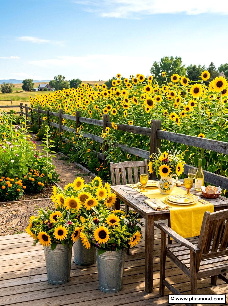 Sunflower Garden Layout - 25 end of summer backyard party ideas