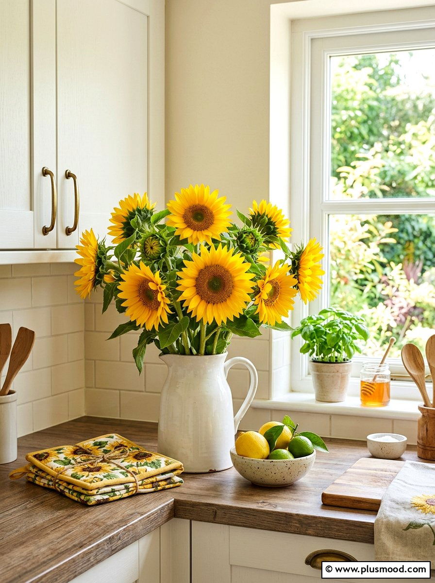 Sunflower Kitchen Decor - 25 summer picnic style kitchen decor ideas