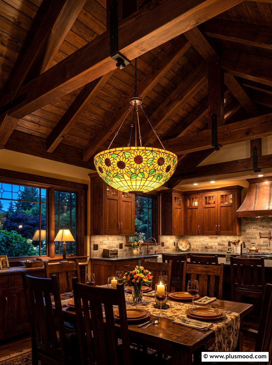 Sunflower Pendant Light - 25 summer kitchen decor ideas with sunflowers