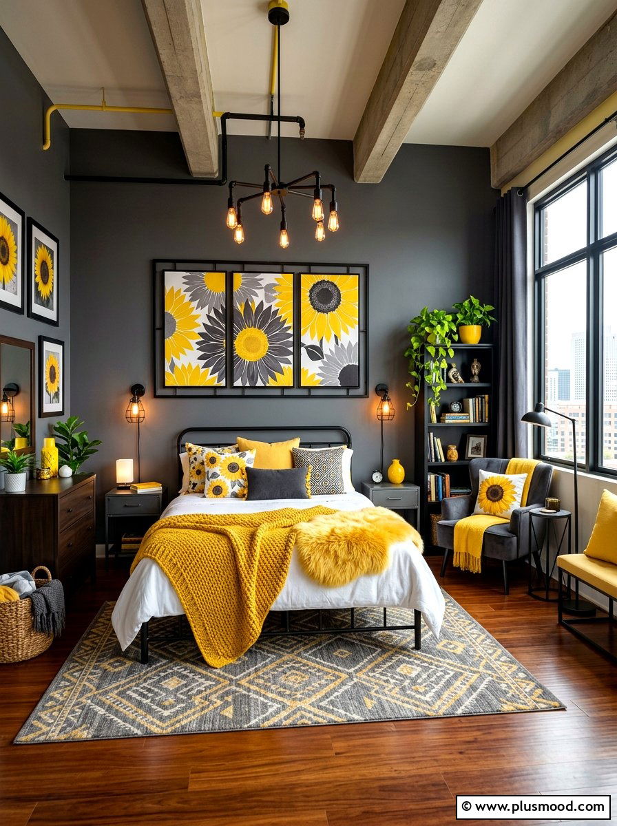 Sunflower Yellow Bedroom - 25 summer bedroom color ideas