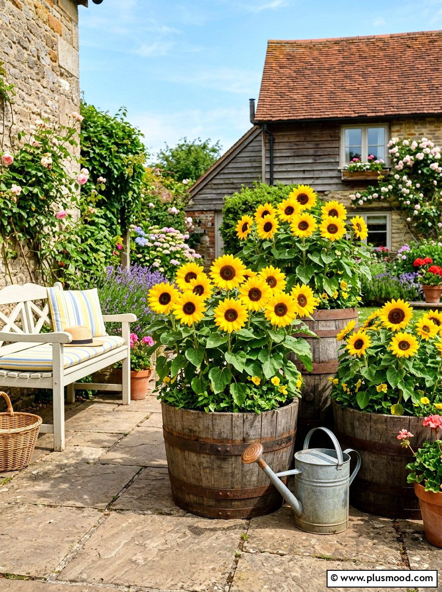 Sunflowers For Summer Cheer - 25 summer patio flower ideas