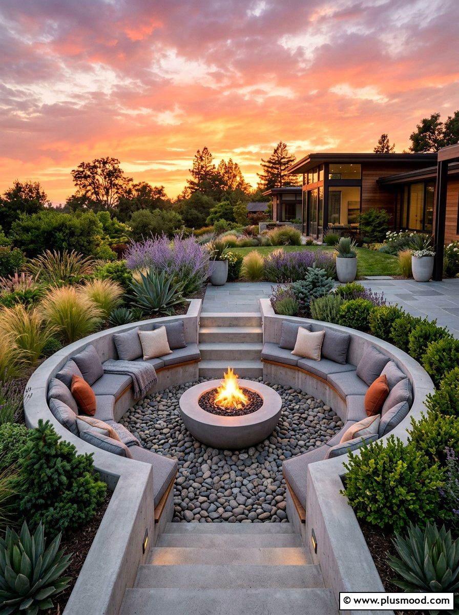 Sunken Fire Pit Patio - 25 summer fire pit entertaining ideas