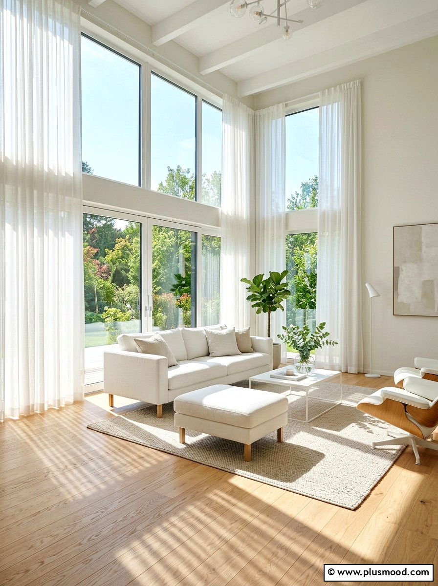 Sunlight Filled Living Room - 25 modern summer living room ideas