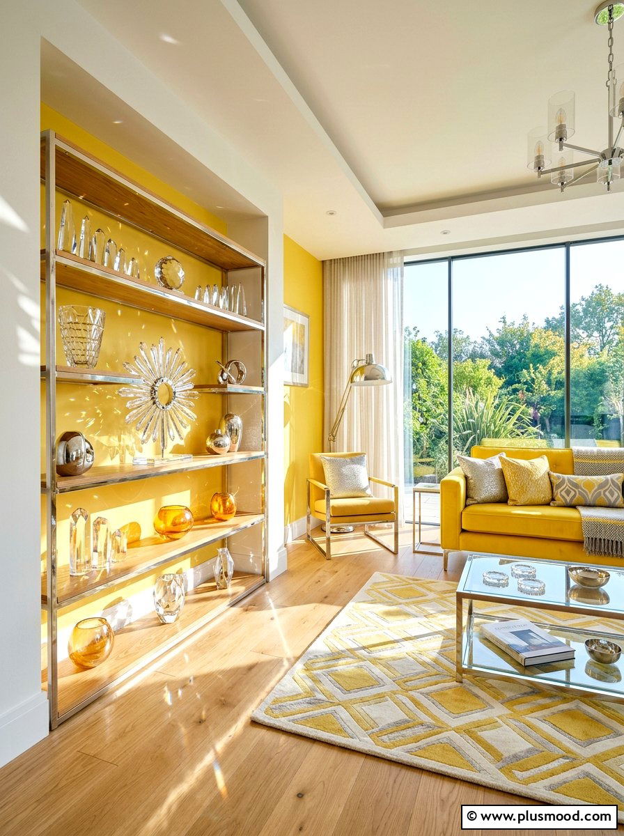 Sunlight Inspired Shelf - 25 summer shelf styling ideas for living room
