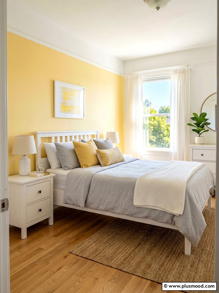 Sunny Yellow Bedroom - 25 small summer bedroom ideas