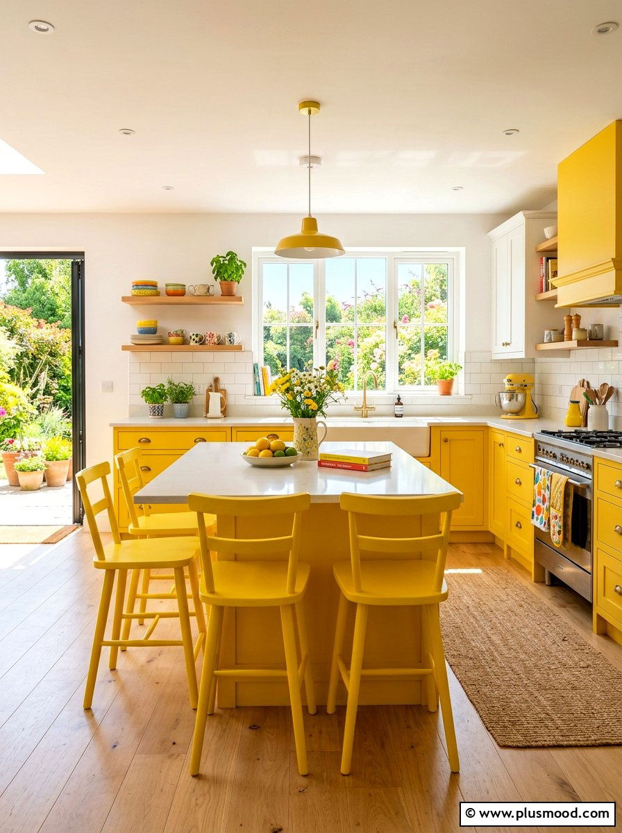 Sunny Yellow Kitchen - 25 summer kitchen styling ideas