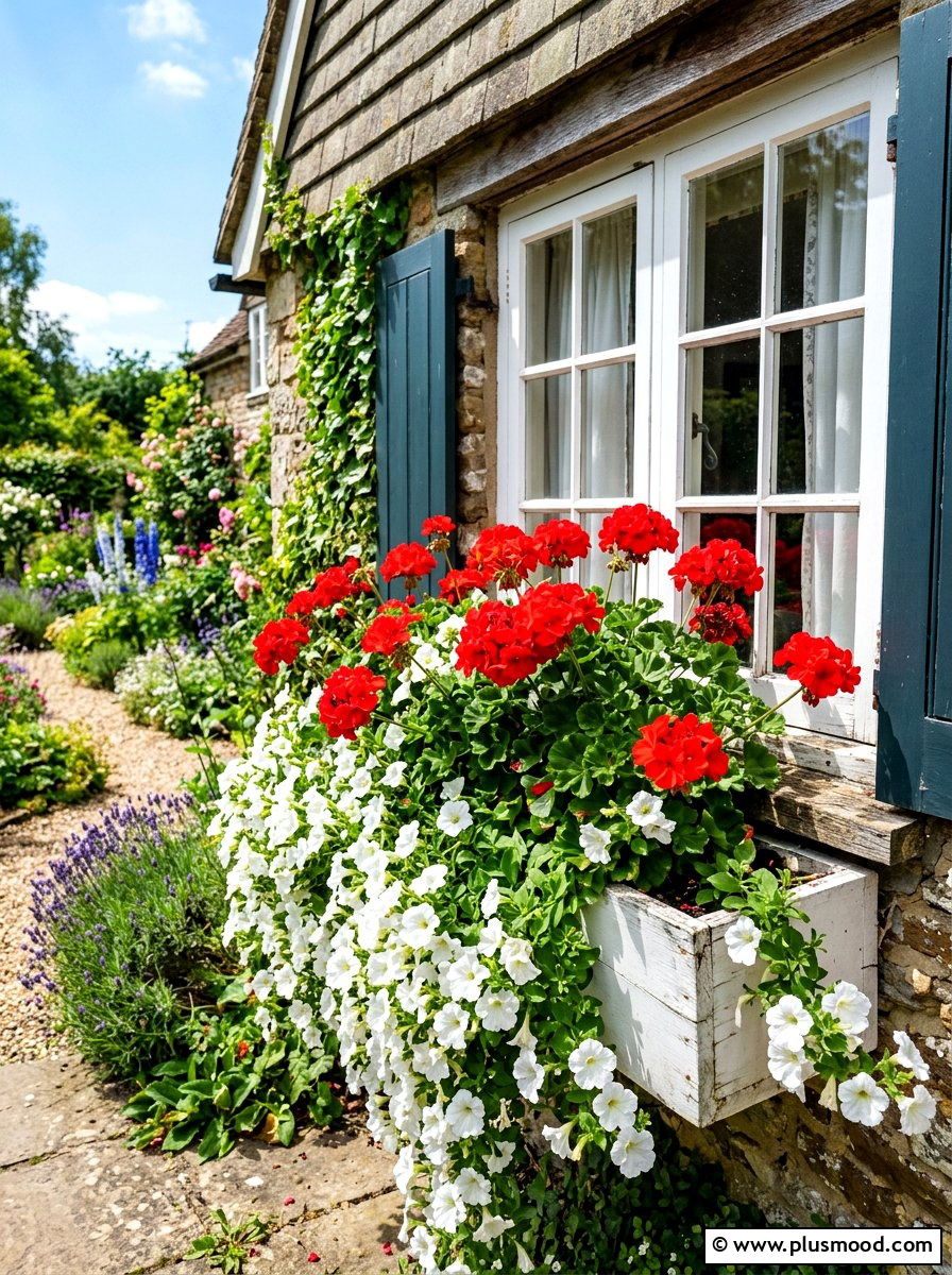Sunny window box - 25 summer full sun garden ideas