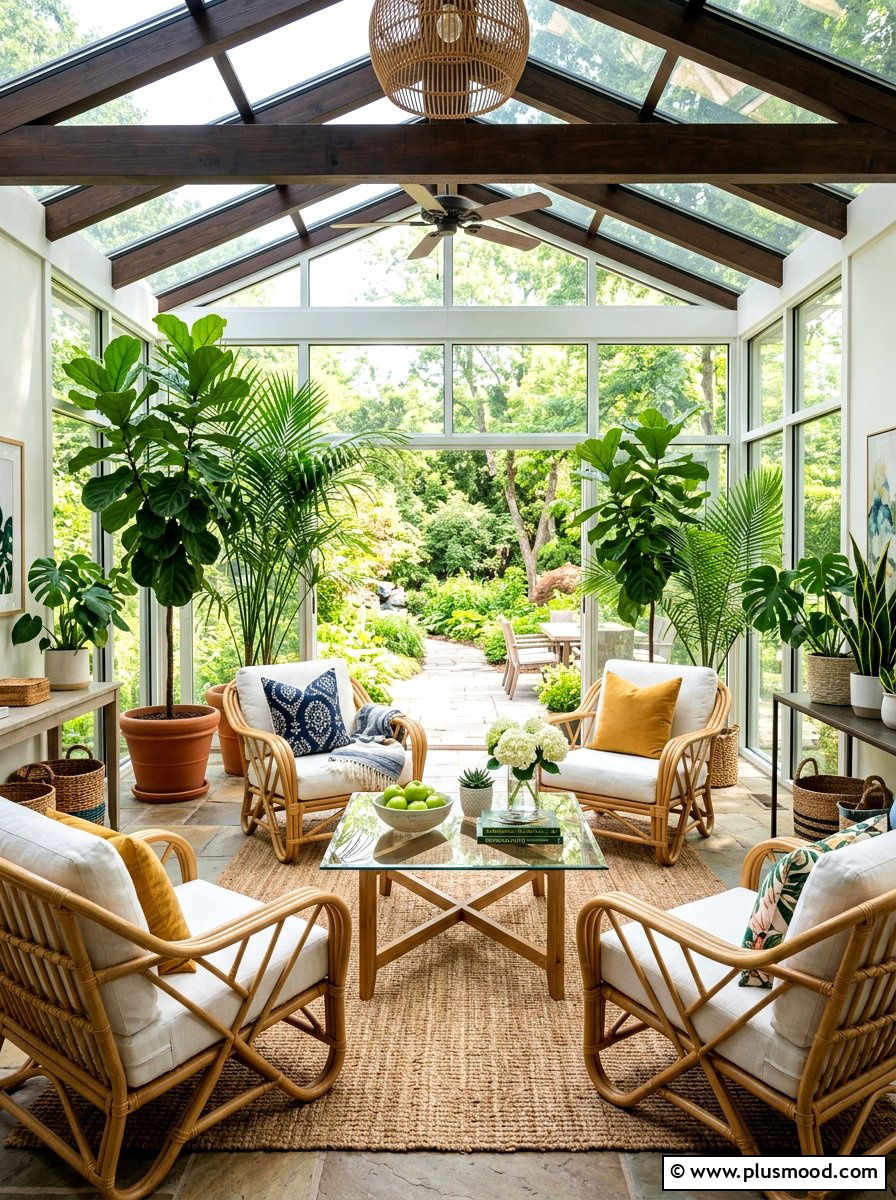 Sunroom Lounge - 25 early summer decor ideas