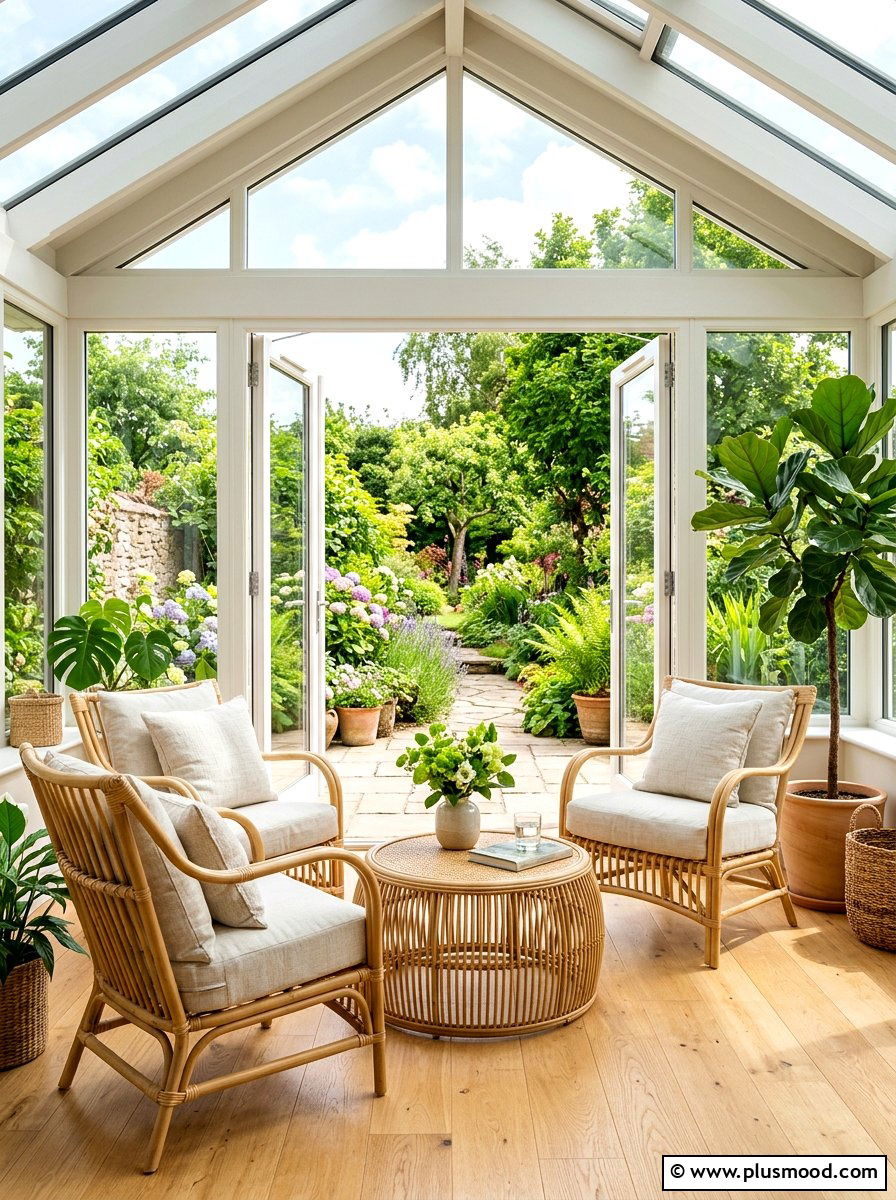 Sunroom transition seating - 25 summer backyard seating ideas for guests