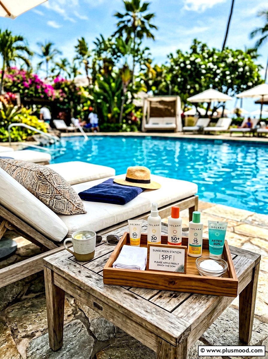 Sunscreen Station - 25 summer pool storage ideas