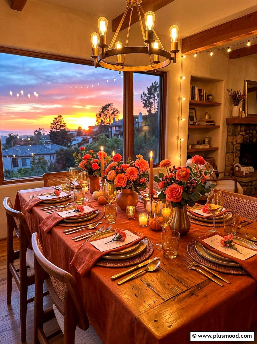 Sunset Color Dining Table - 25 summer dining table ideas for summer