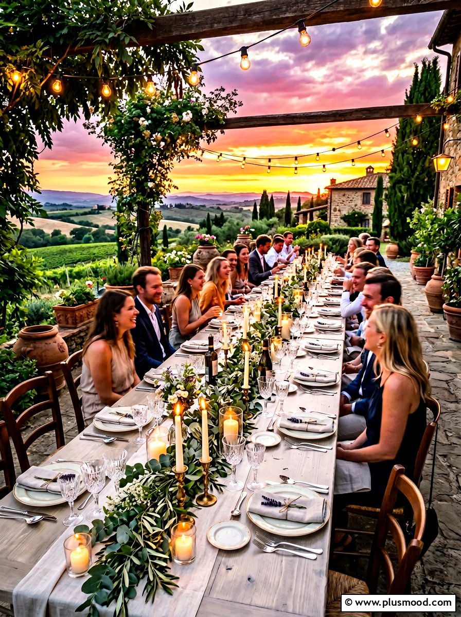 Sunset Dinner Party - 25 summer family gathering ideas outdoors