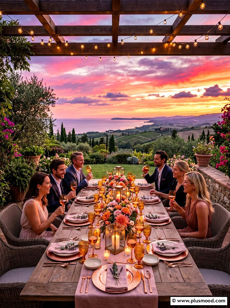 Sunset Dinner Party - 25 late summer outdoor dining ideas