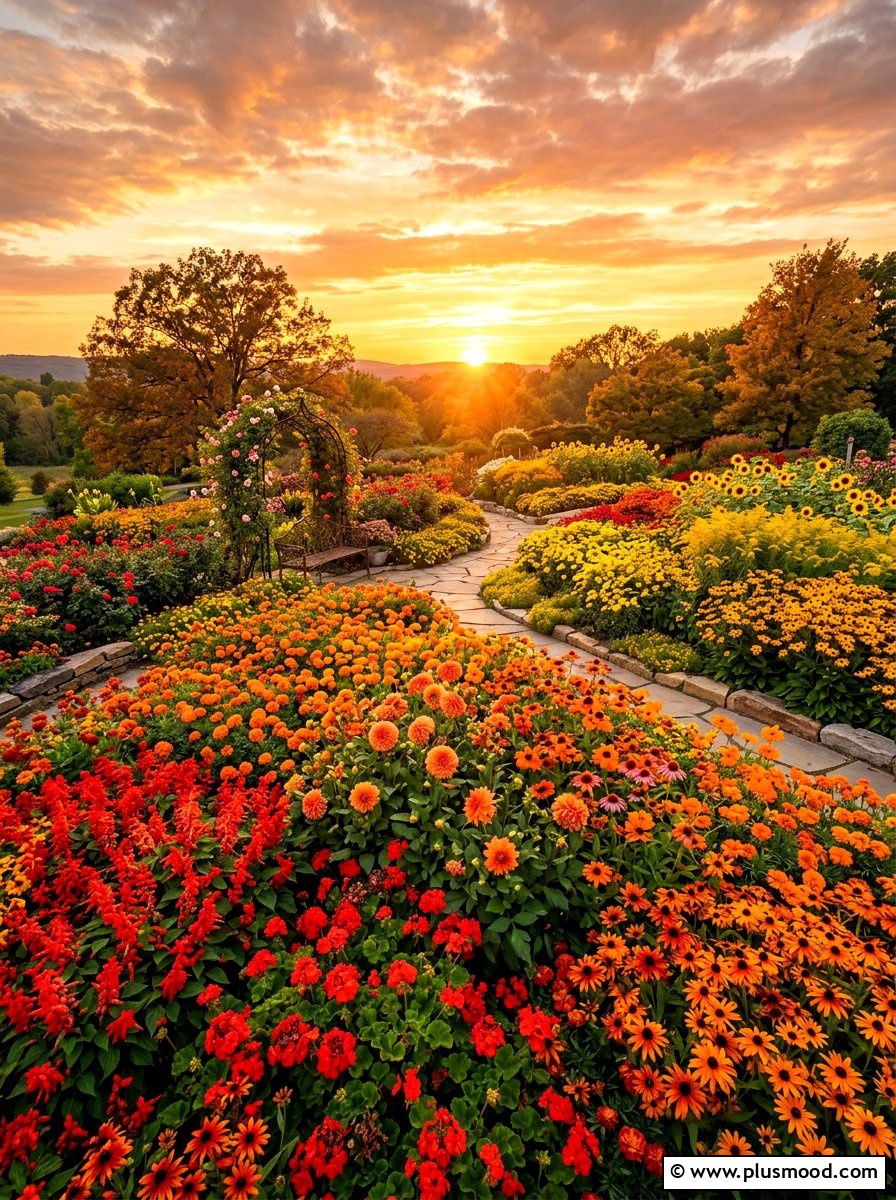 Sunset color garden - 25 summer garden color ideas