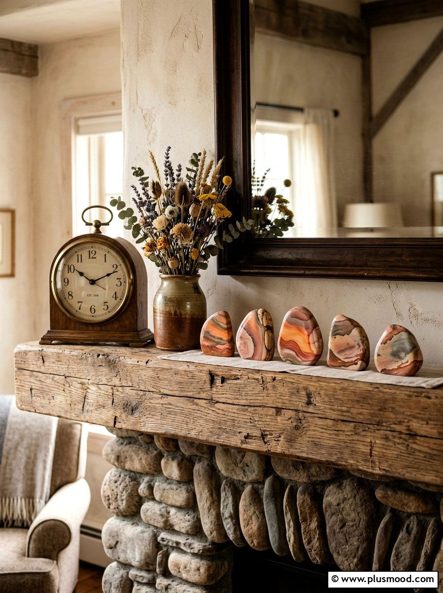 Sunset landscape rocks - 25 Painted Rock Ideas