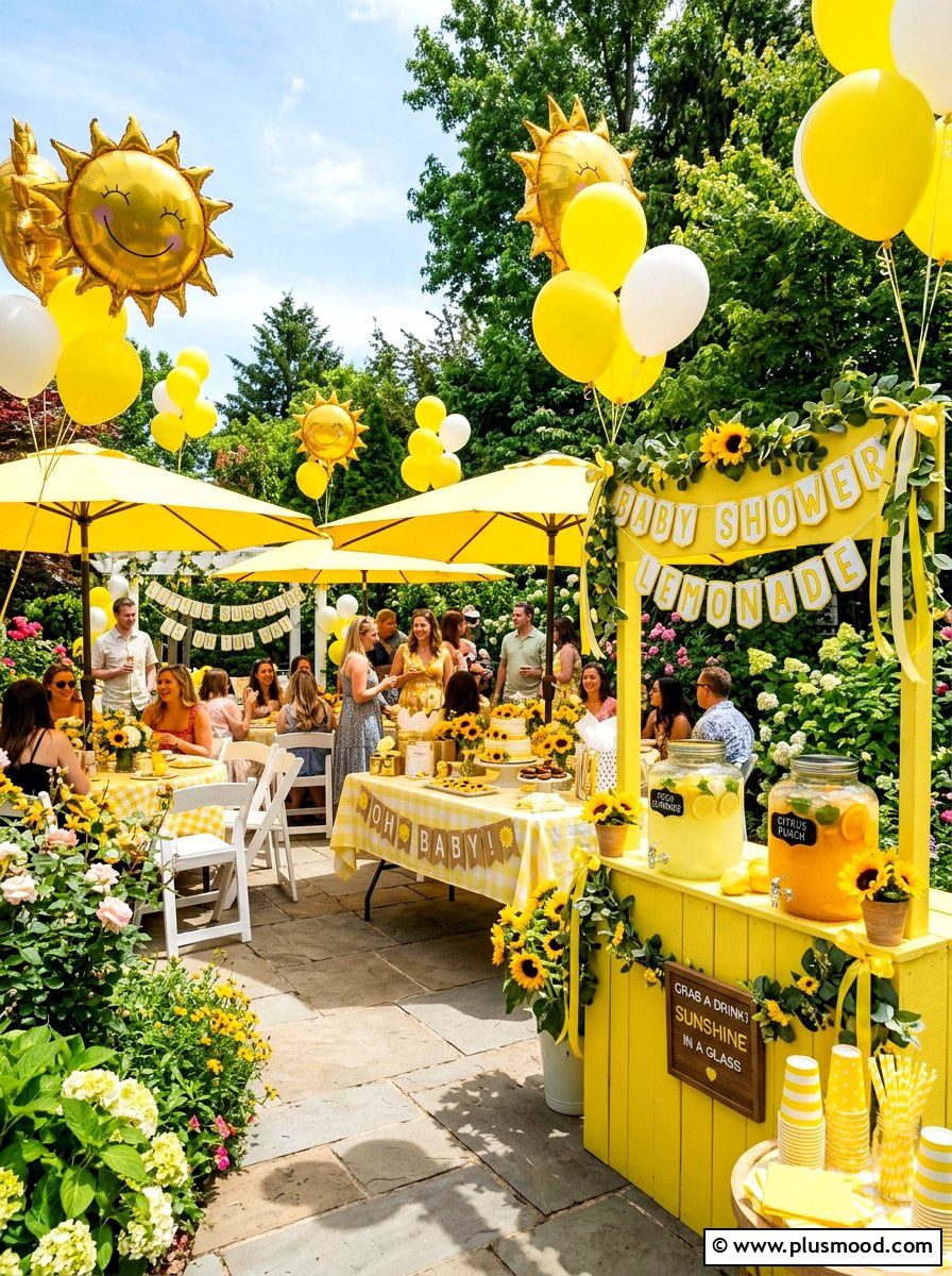 Sunshine Theme Baby Shower - 25 summer outdoor baby shower ideas