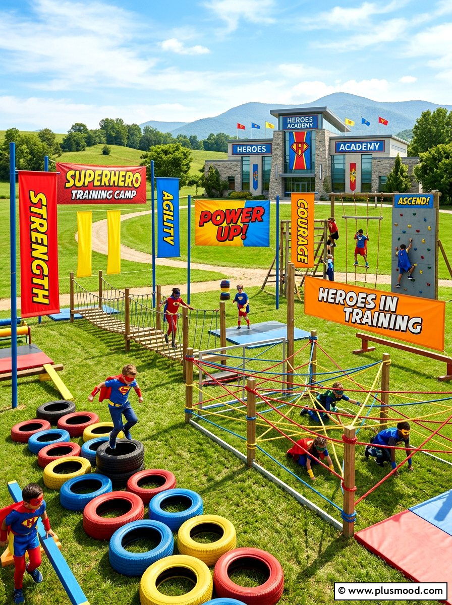 Superhero Training Camp - 25 summer kid friendly outdoor party ideas