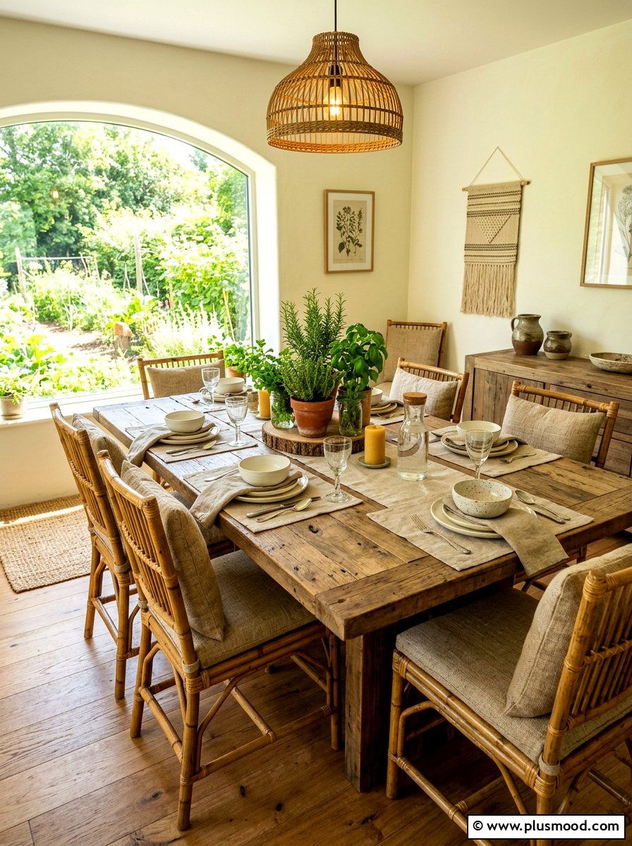 Sustainable Organic Dining Room - 25 summer dining room ideas