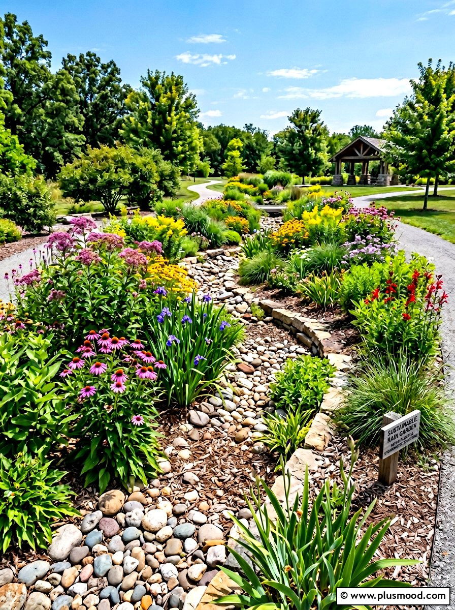 Sustainable Rain Garden - 25 summer garden ideas