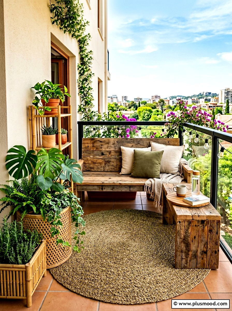Sustainable Small Balcony Furniture - 25 summer small balcony ideas