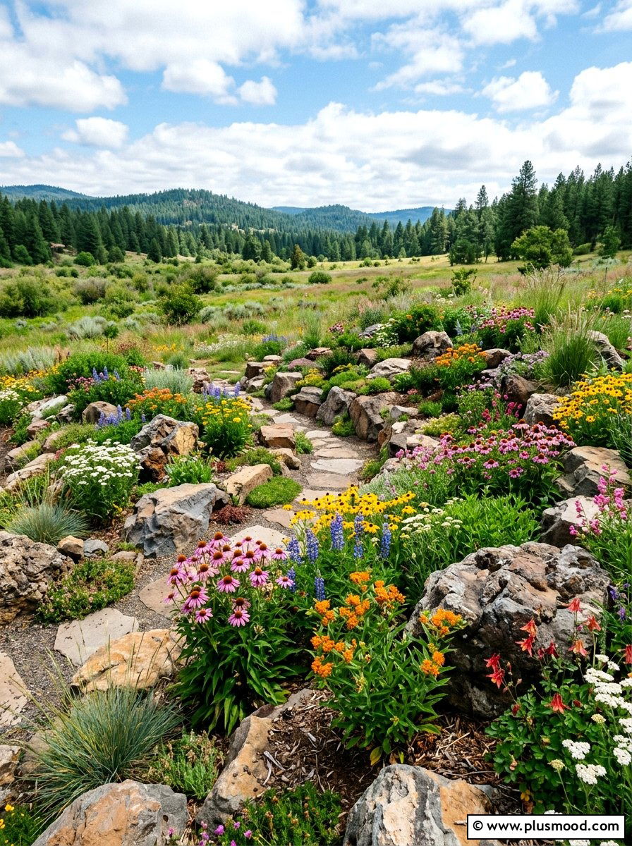 Sustainable native rock garden - 25 summer rock garden ideas