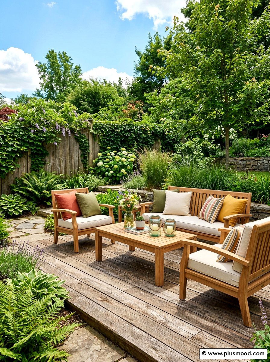 Sustainable wood patio design - 25 late summer patio decor ideas