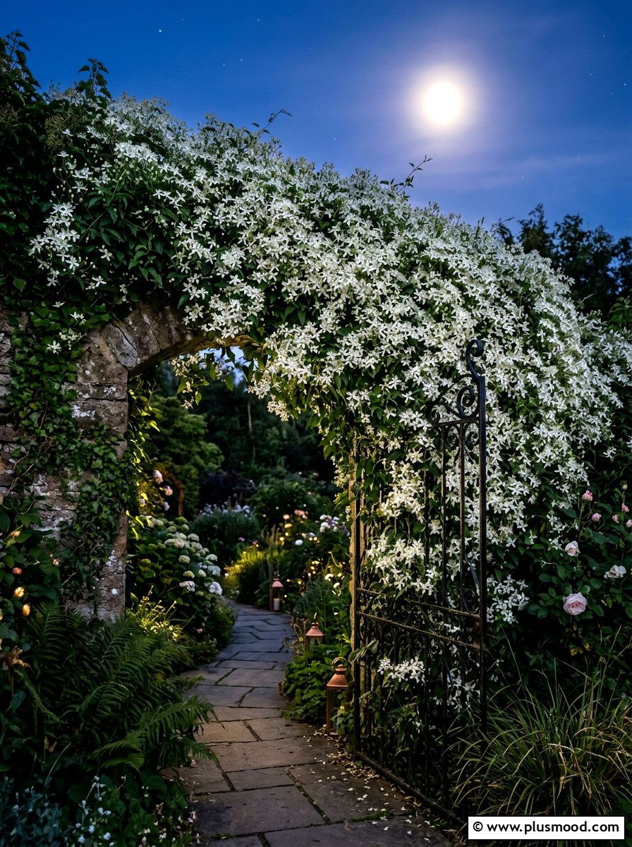 Sweet Autumn Clematis - 25 late summer flower garden ideas