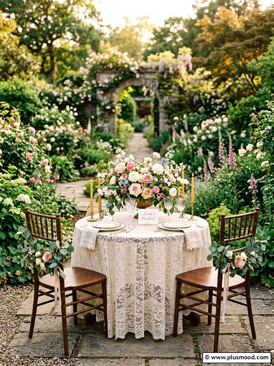 Sweetheart Table - 25 small backyard ideas for weddings