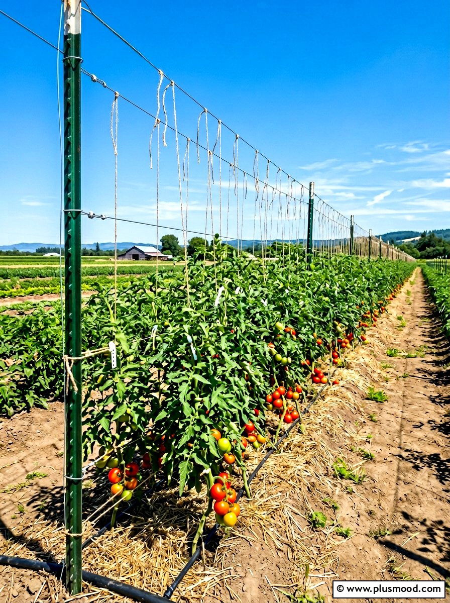 T Post String Trellis - 25 summer garden trellis ideas