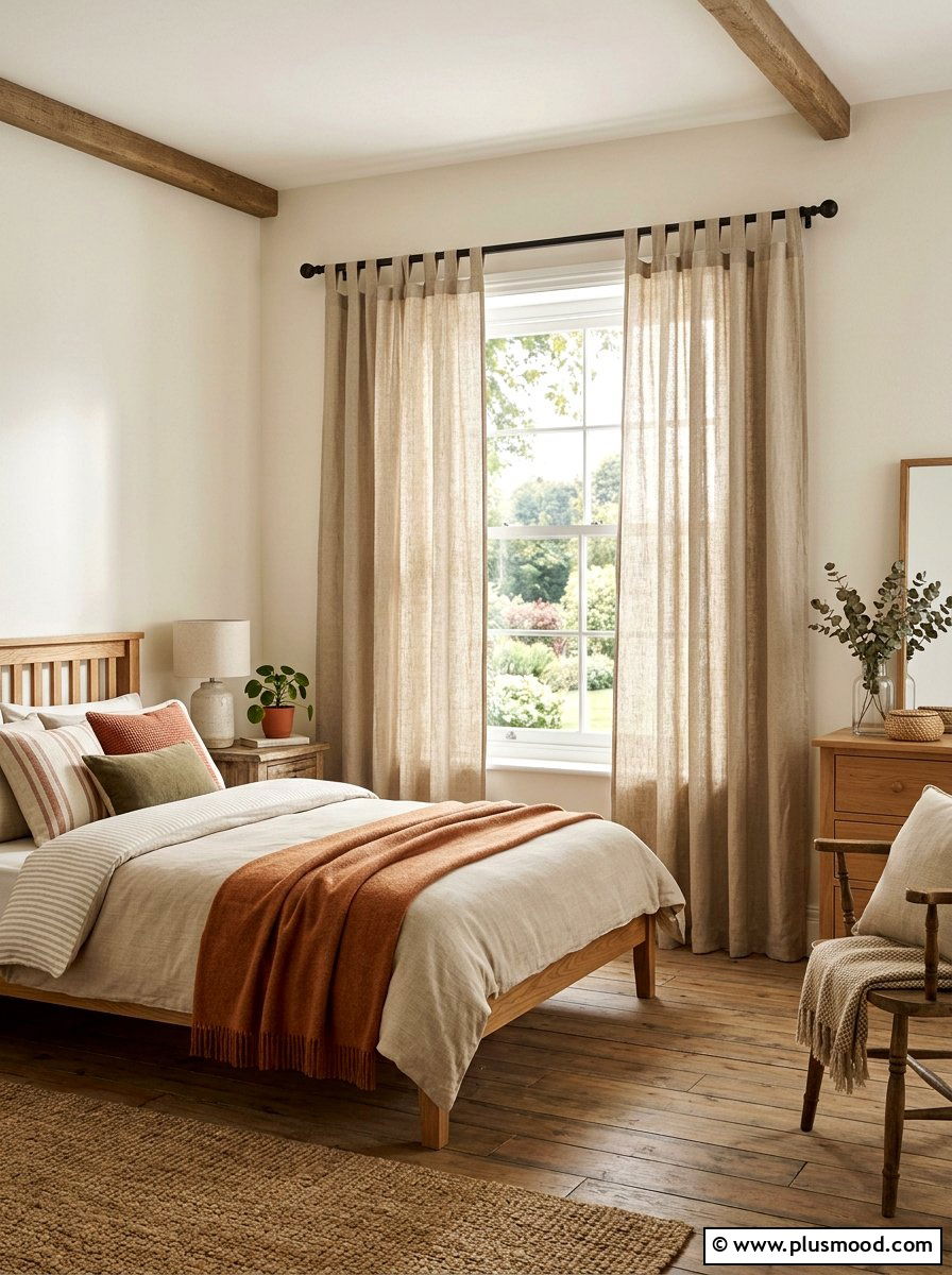 Tab Top Curtains - 25 summer curtains ideas for bedroom