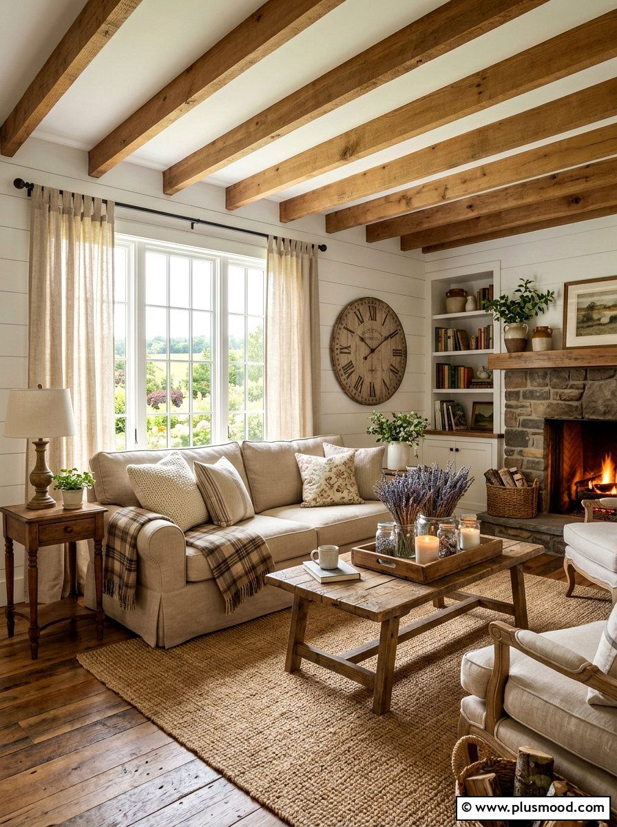 Tab Top Linen - 25 summer curtains ideas for living room