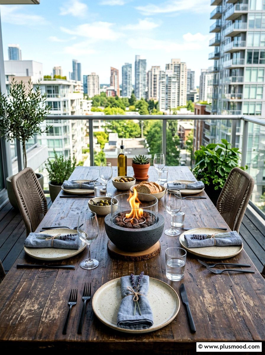 Tabletop Fire Pit - 25 summer patio fire pit ideas