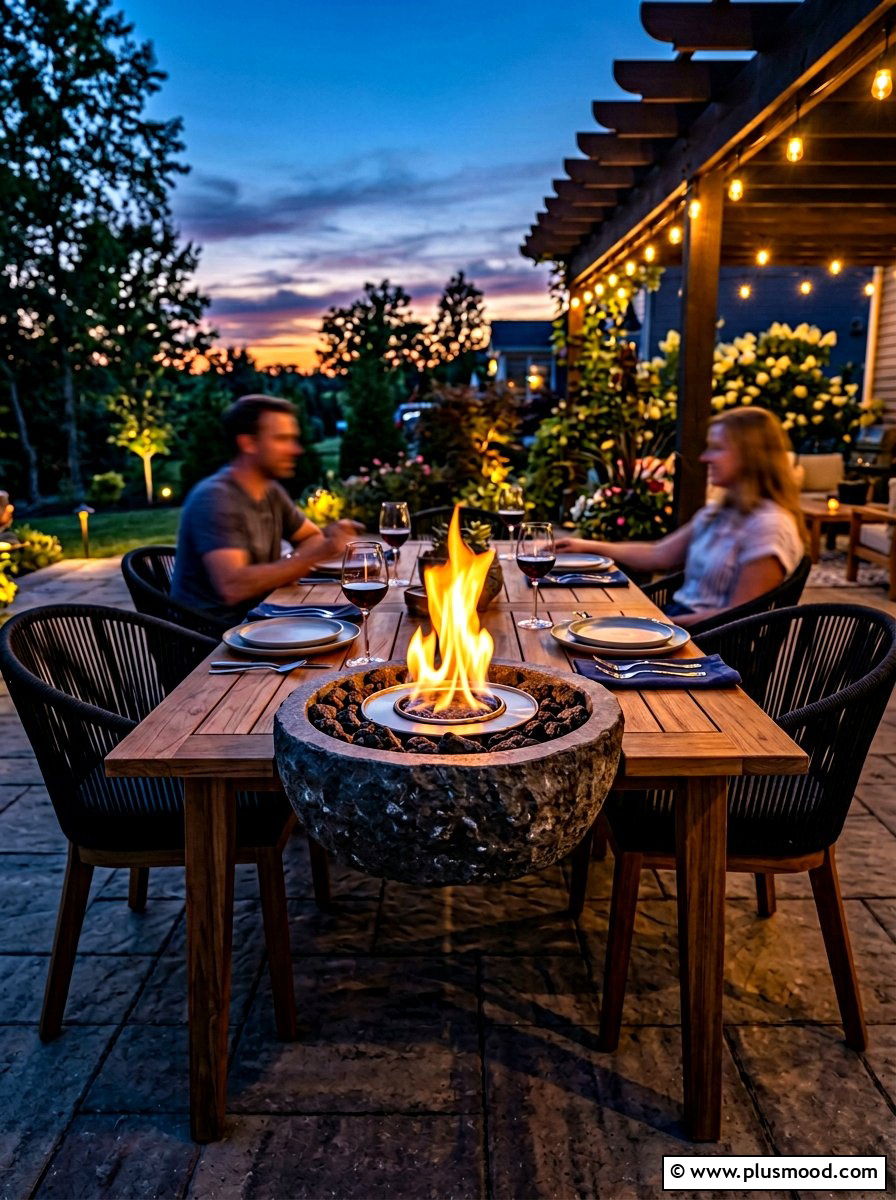 Tabletop fire pit bowl - 25 summer deck party ideas