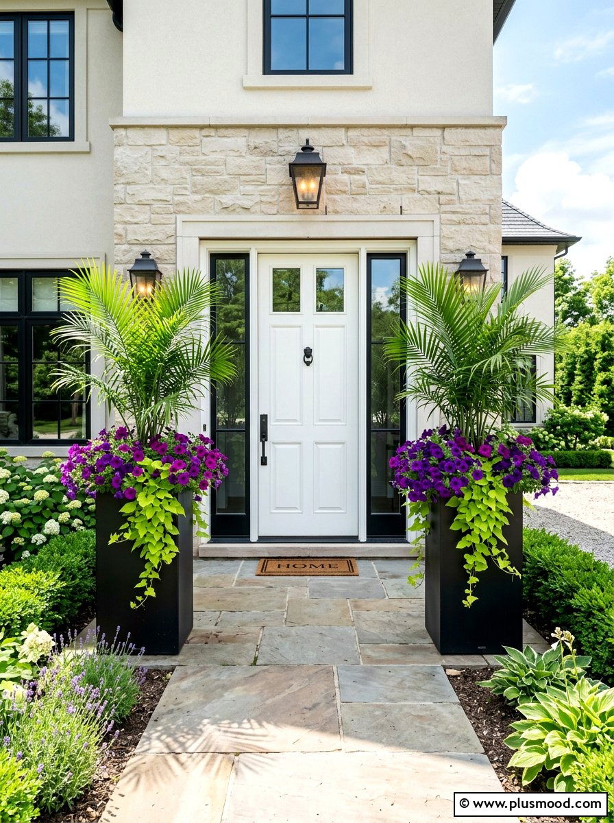 25 Summer Curb Appeal Planter Ideas for a Fresh Entry